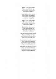 English Worksheet: possesi,ve adjective
