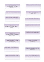 English Worksheet: Forming Questions with CAN