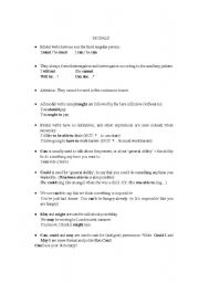 English Worksheet: Modal Verbs - Resume