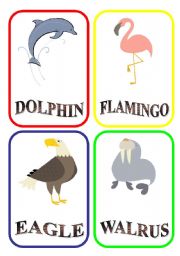 English Worksheet: ANIMAL FLASH-CARDS - PART 9