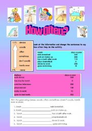 Daily Routines - (( 7 pages )) - Adverbs/Comparisons/ - Elementary - Editable