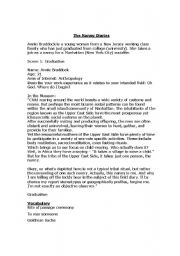 English Worksheet: The Nanny Diaries