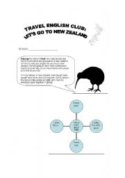 English Worksheet: Lets go to New Zealand