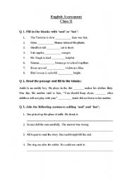 English worksheet: english