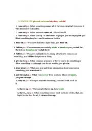 English worksheet: phrasal  verb2