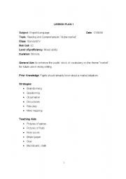 English Worksheet: lesson plan on comprehention