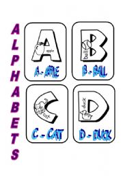 English worksheet: ALPHABETS 1