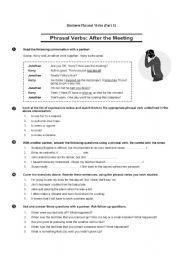 English Worksheet: Business phrasal verbs