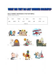 English worksheet: Past Simple