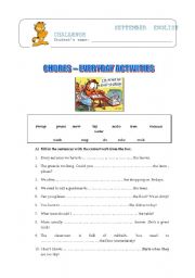 English worksheet: Everyday  Activities