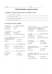 English Worksheet: Conditionals and wish