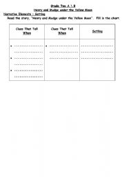 English Worksheet: Setting