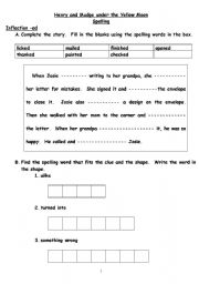 English Worksheet: Spelling