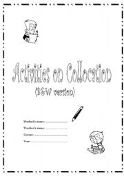 English Worksheet: Set of activities on collocation (B&W version)