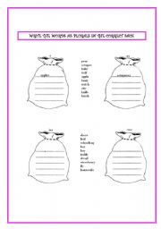 English worksheet: Regular Plurals