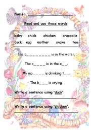 English worksheet: Easter activity