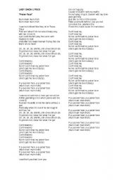 English Worksheet: Poker face- Lady Gaga