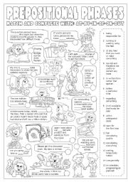 English Worksheet: Prepositional Phrases (Business English)