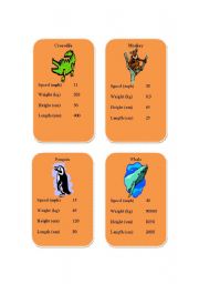 English Worksheet: animal comparatives