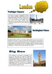 English Worksheet: London monuments 1 (24.07.09)