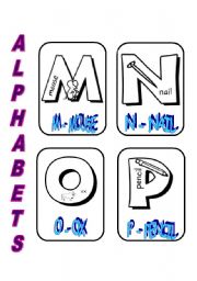 English Worksheet: ALPHABETS 4