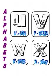 English Worksheet: ALPHABETS 6