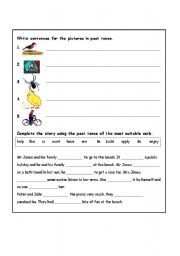 English worksheet: simple past