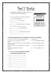 English worksheet: Movies -- > Second Part