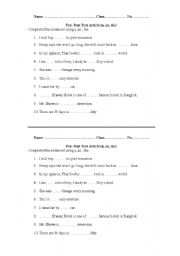 English Worksheet: Articles a, an, the