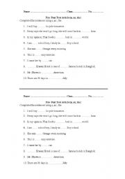 English worksheet: Articles a, an, the