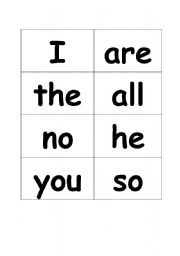 English Worksheet: Tricky Words 1-60 Jolly Phonics