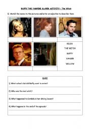 English Worksheet: Buffy the Vampire Slayer Worksheet