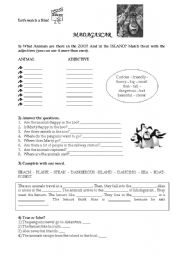 English Worksheet: Madagascar 1