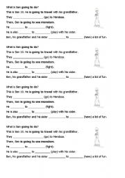 English Worksheet: Ben 10 is going to...
