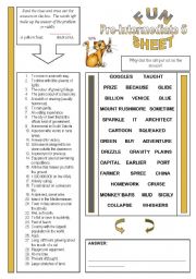 English Worksheet: Fun Sheet Pre-Intermediate 5