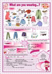 English Worksheet: Clothes