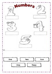 English Worksheet: Numbers