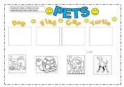 English worksheet: Pets