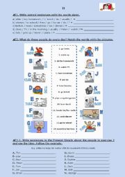 TEST (groups II and III) - Daily routine (for 5th graders)