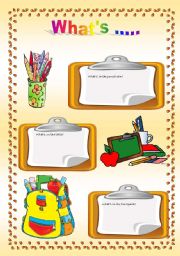 School supplies: questions and answers 1/3