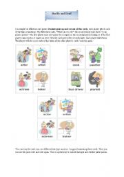 English worksheet: Shuffle and deal!