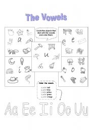 English Worksheet: VOWELS