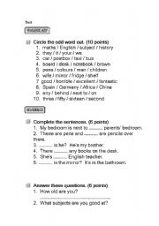 English Worksheet: possessive adjectives 