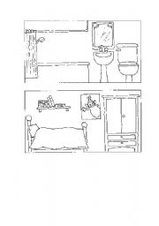 English worksheet: My house