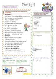 English Worksheet: Question collector - Family 1