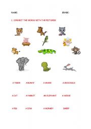 English Worksheet: English test for young learners
