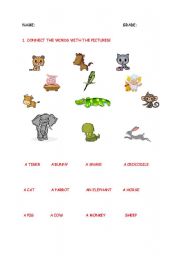 English worksheet: English test for young learners