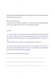 English Worksheet: ICEBREAKING (Introductions for Business English Students  - ROLE PLAY SHEET)