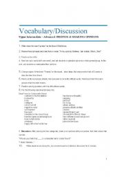 English worksheet: FRIENDSHIP (VOCABULARY & DISCUSSION)