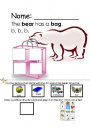 English worksheet: alphabet b 